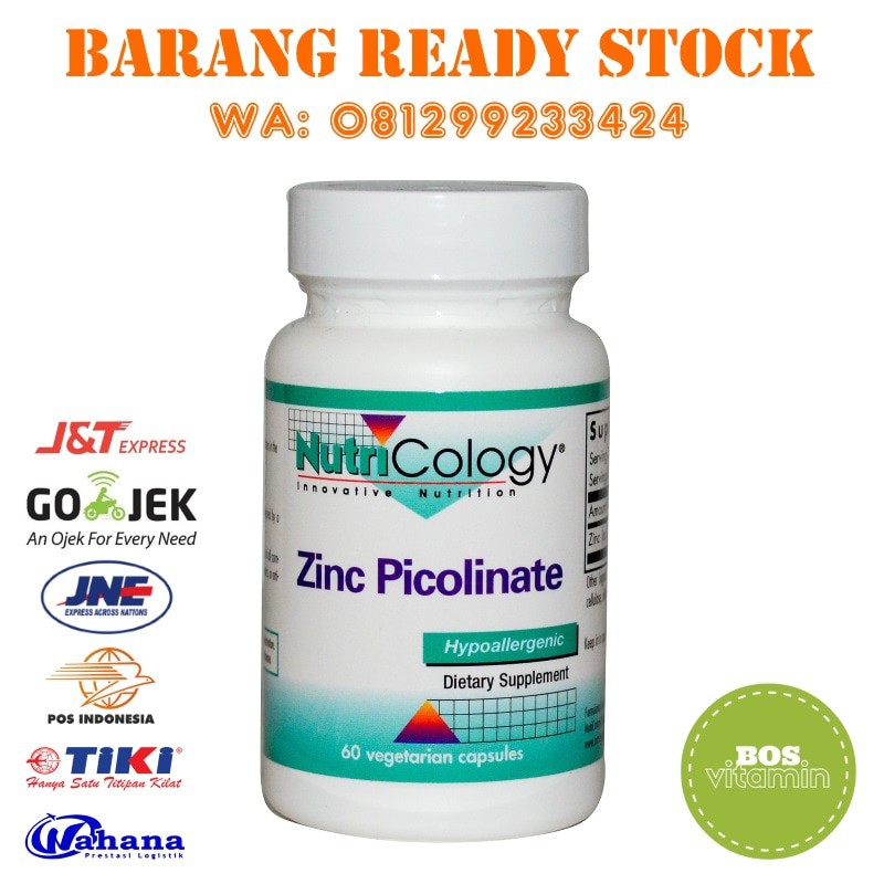 

SPECIAL PRICE Nutricology Zinc Picolinate 60 Veggie Capsules