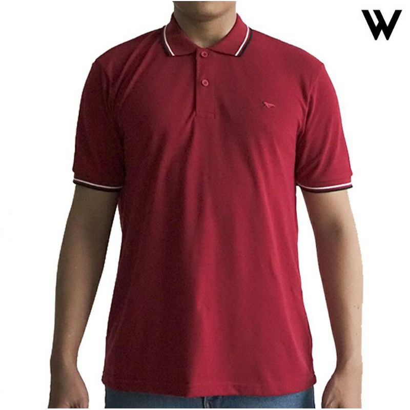 Kaos Polo WALRUS Original polos Merah Hati T1008231