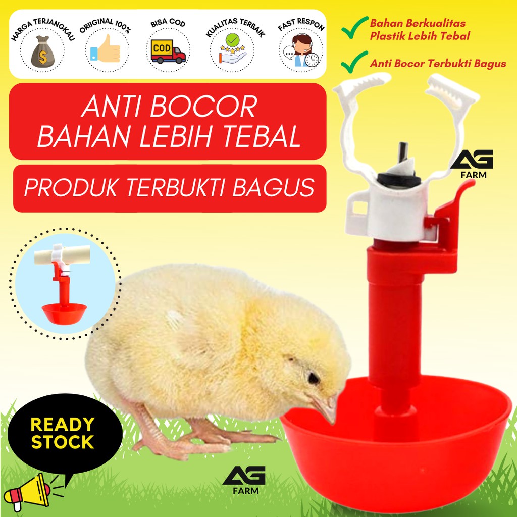 Nipple Bulat Nipel Nepel Nippel Niple Alat Minum Puyuh Ayam Pedaging Broiler Petelur DOC DOD DOQ