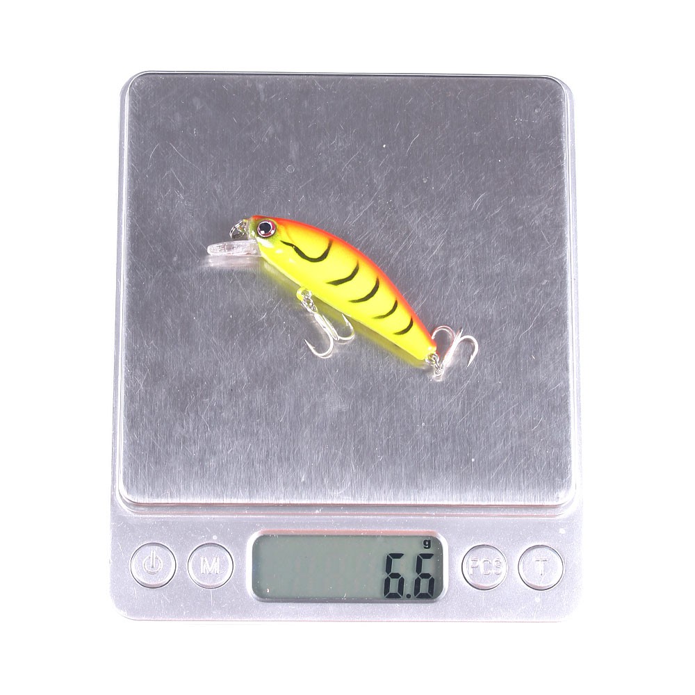 HENGJIA 1PCS NEW Umpan Pancing Sinking Minnow 5.5cm 6.6g Ikan Bass Bait Swimbait Fishing Lure Kail Tackle