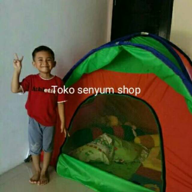 PROMO! Tenda Anak Mainan Outdoor 140cm Camping Kemping Kemah Karakter