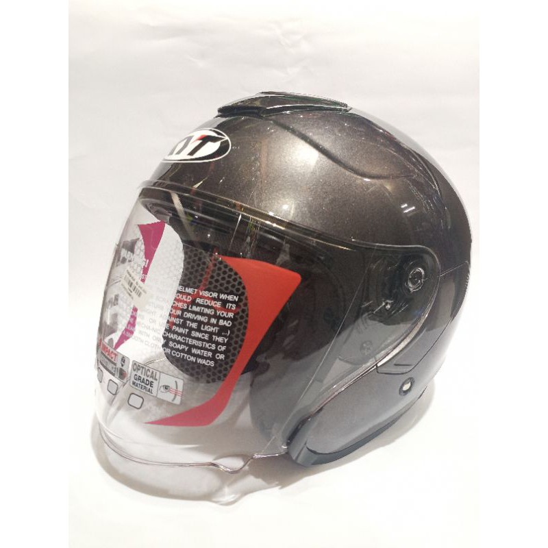 Helm KYT Kyoto R Gunmet Abu tua