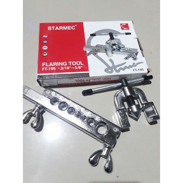 FLARING TOOL KIT (45°) HIGH QUALITY TOOL FT-195 3/16"~5/8 STARMEC