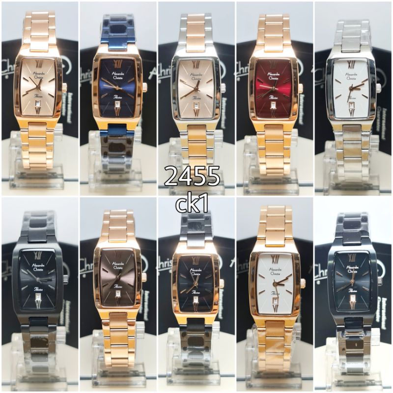 Jam tangan wanita Alexandre Christie AC2455LD 2455 ORIGINAL BERGARANSI RESMI