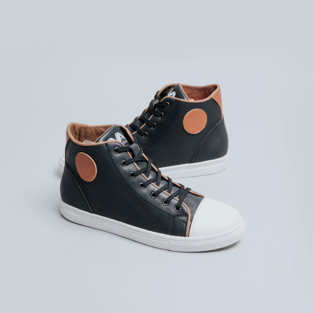 VAUGHAN BLACK |FORIND x Lvnatica| Sneakers High Ori Vintage Klasik Pria/Cowok/Men Original Footwear