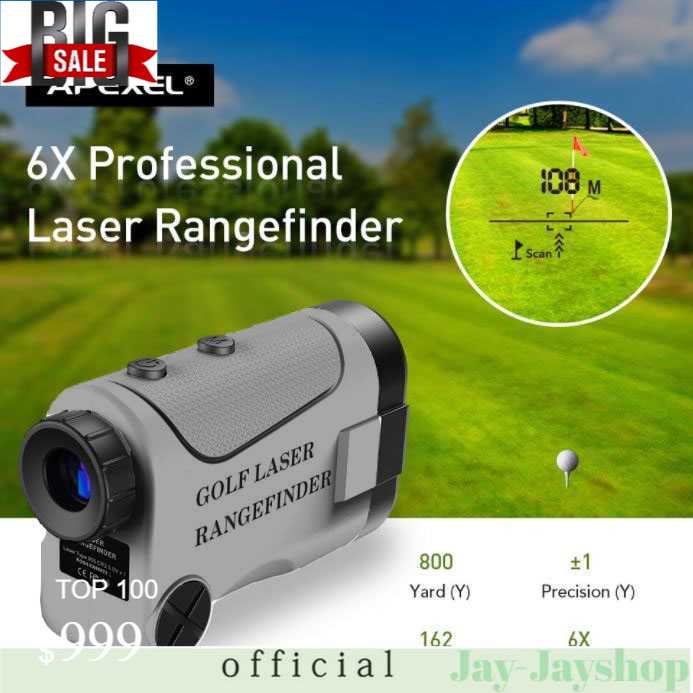 APEXEL Teropong Golf Jarak Laser Rangefinder 1200M 6X - APL-HR1200