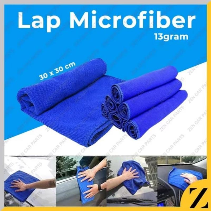 kain lap motor dan mobil - kain lap microfiber micro fiber 30x30cm