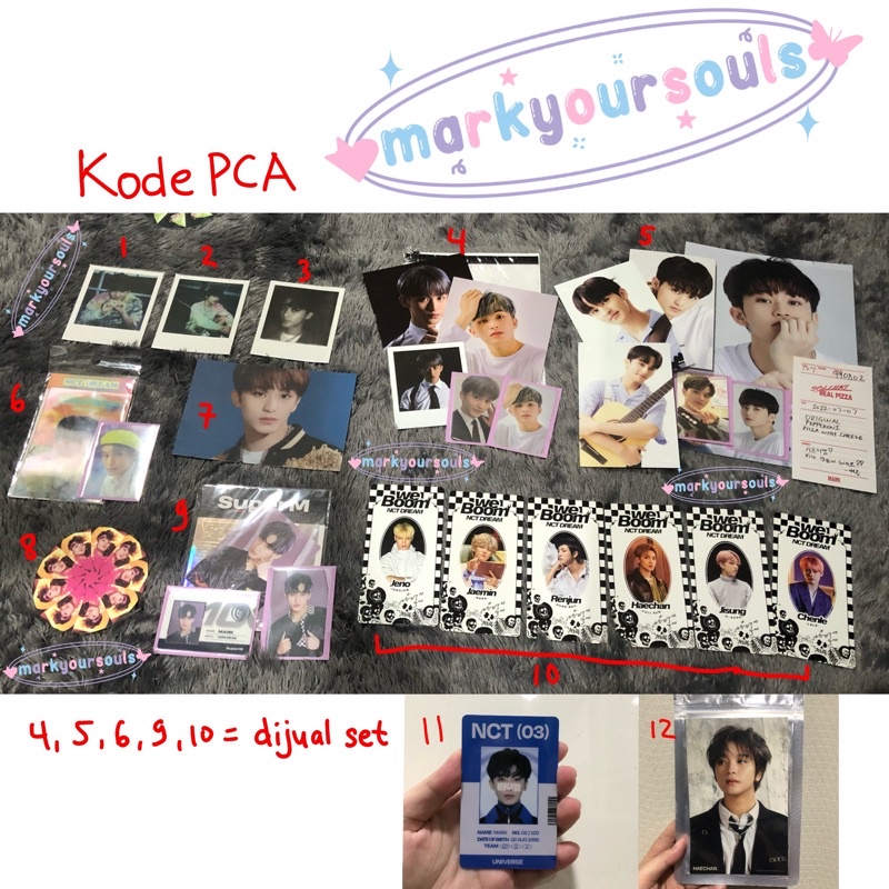 [READY STOCK PCA PART 1] Photocard PC NCT Dream Mark Lee boom card set season greetings 2022 photopa