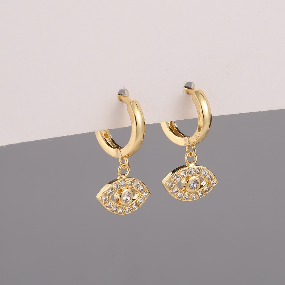 Iblis baru Mata zirkon anting-anting Eropa dan Amerika anting-anting berlebihan anting-anting teling