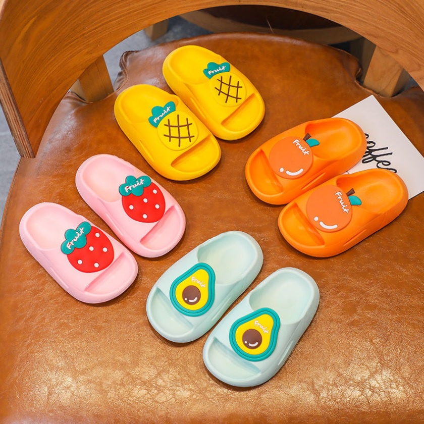 NEW Sandal eva slop  motif buah