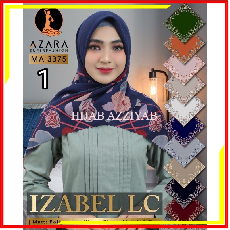 HIJAB SEGI EMPAT MOTIF IZABEL LASERCUT / JILBAB GROSIR SEGI EMPAT MOTIF AZARA IZABEL KERUDUNG GROSIR