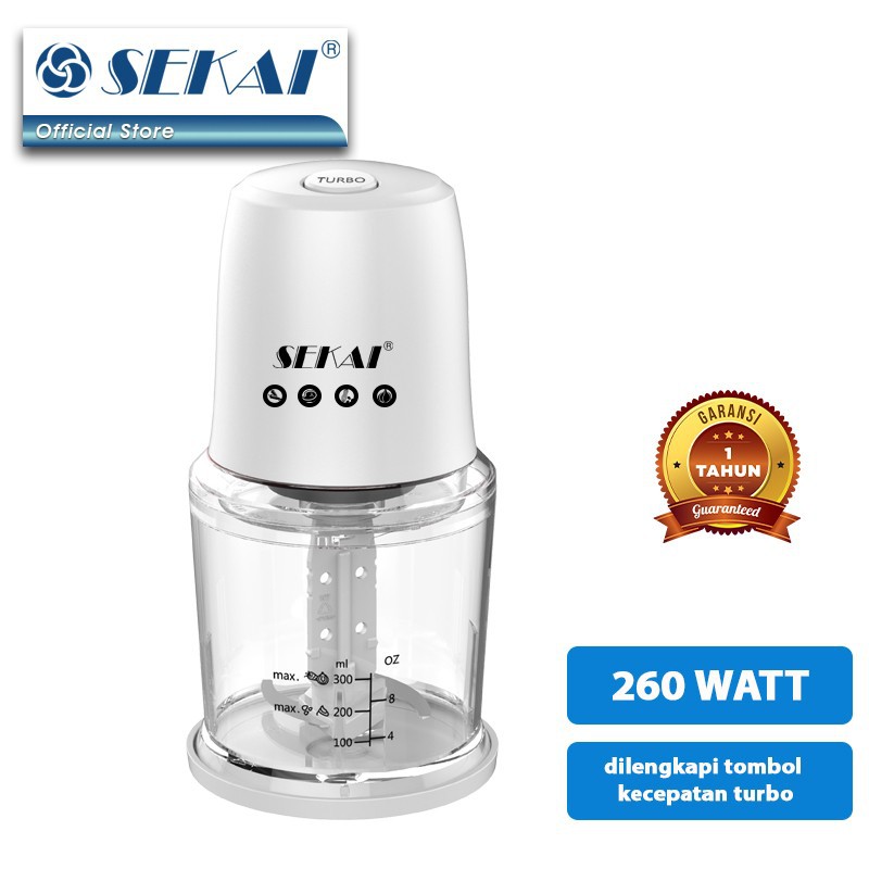 SEKAI Chopper CP 5051P Penggiling Daging Sayur Buah / Food Processor