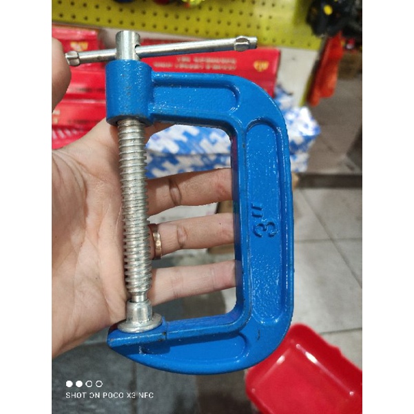 cingkau c 3in /claim c penjepit c 3inch  klem kayu/penjepit meja