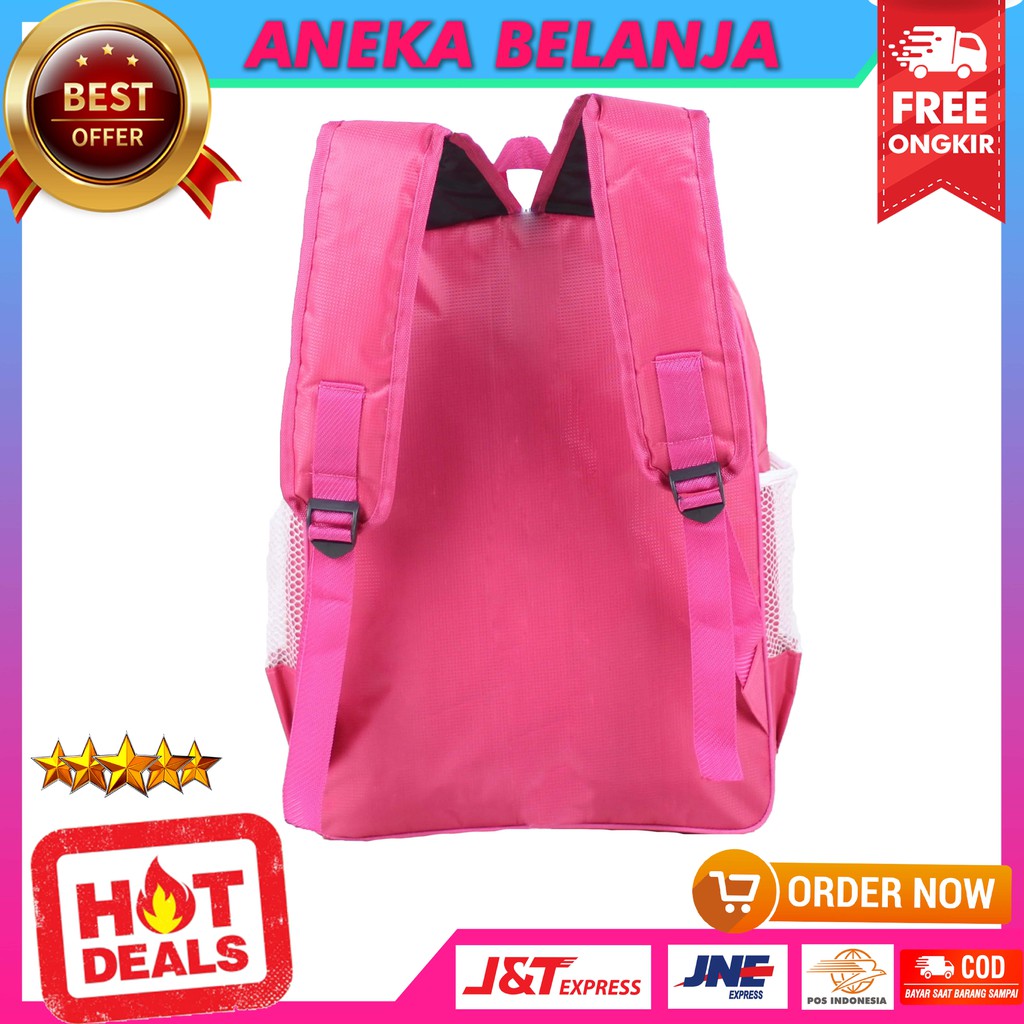 TAS ANAK RESLETING ATAS MOTIF LOL PINK RANSEL SEKOLAH ANAK KARAKTER MURAH MULTIFUNGSI BERKUALITAS