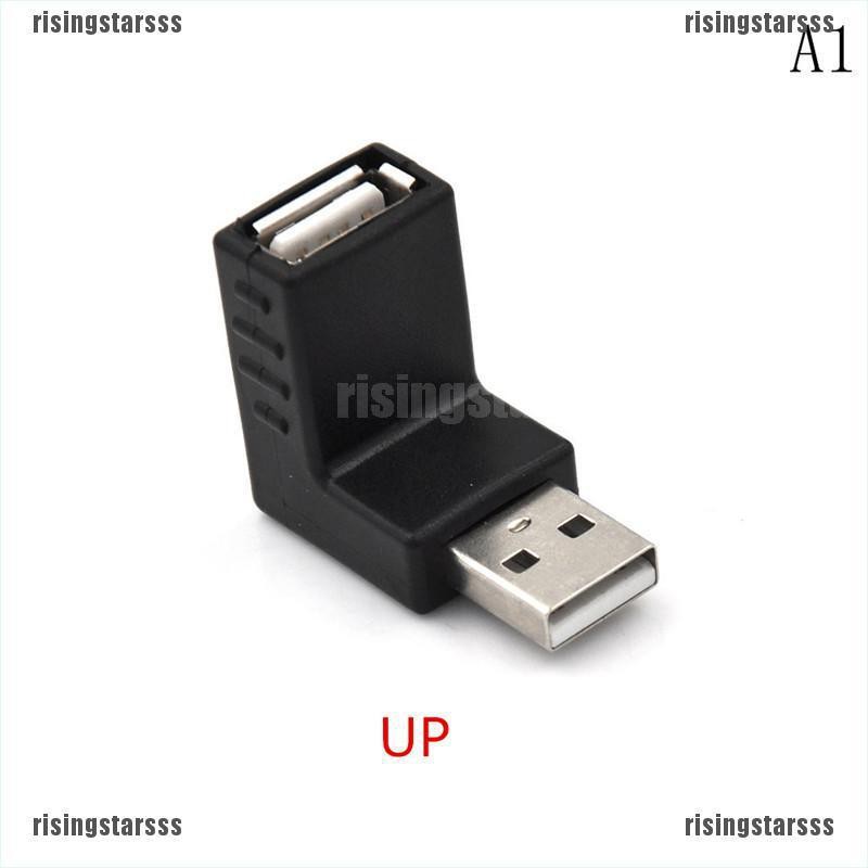 Rsid span-new Adapter Konektor Extension USB 2.0 Male Ke Female Bentuk L