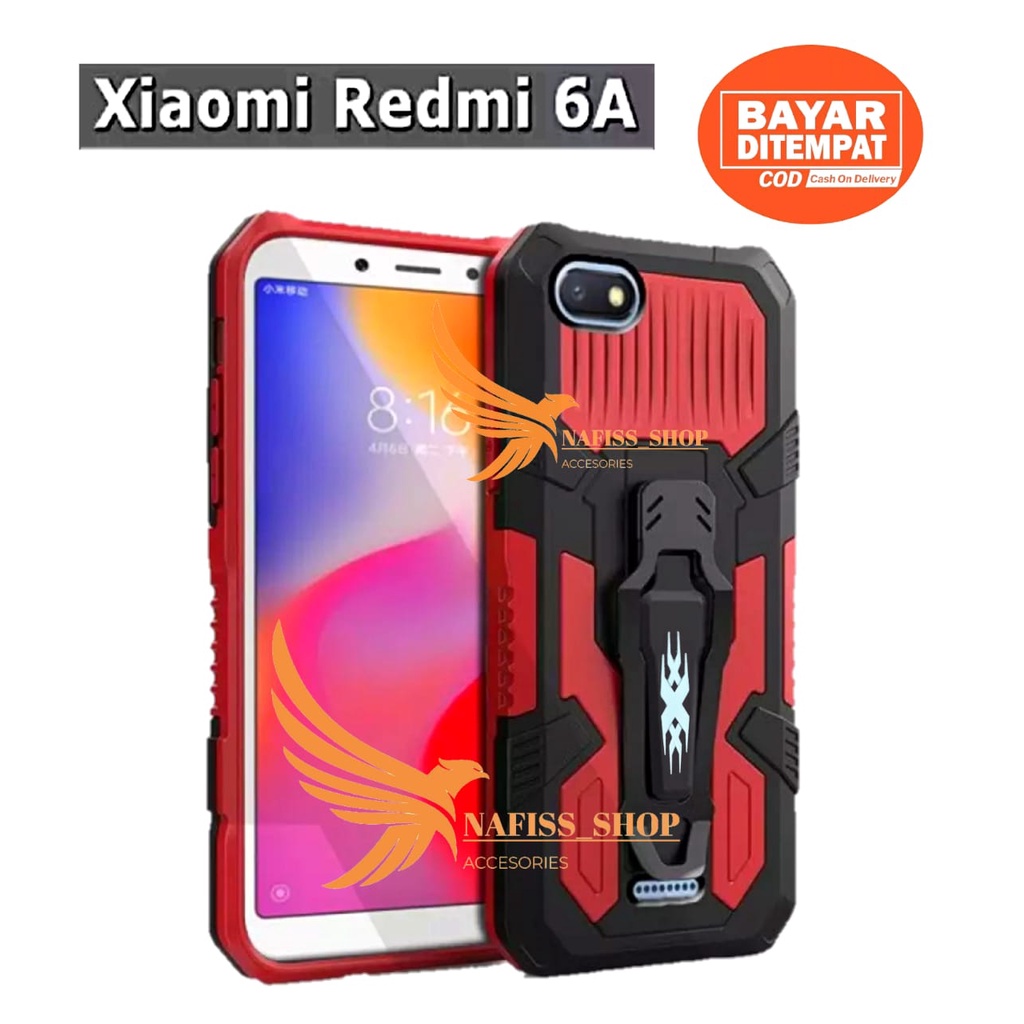 Xiaomi Redmi 6A Armor Case Robot Xiaomi Redmi 6A New Hard Case Belt Clip Robot Transformer Soft Hybr