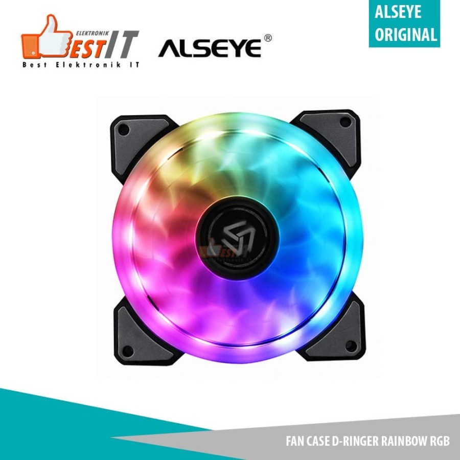 Alseye D-Ringer Rainbow RGB Kipas Fan Casing CPU Gaming LED