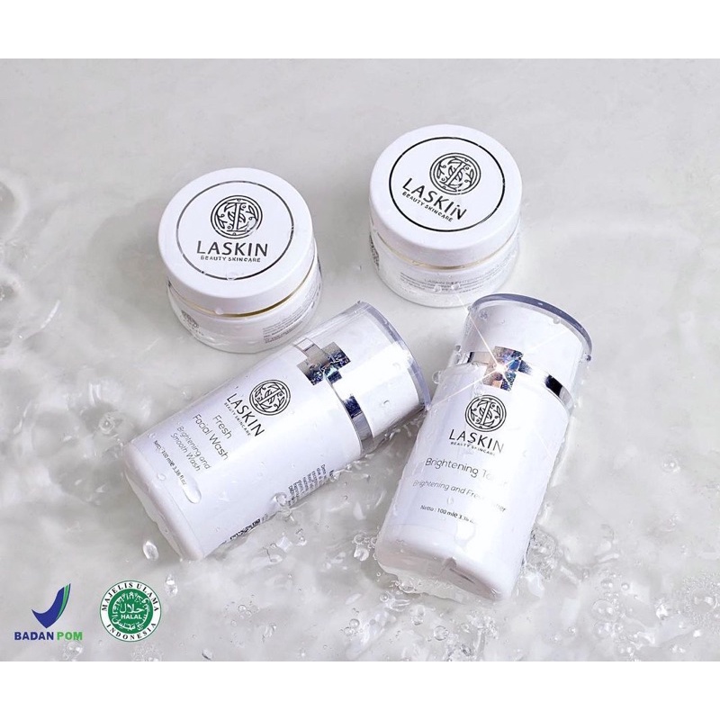Laskin Brightening Series BPOM | Paket Brightening Laskin Skincare