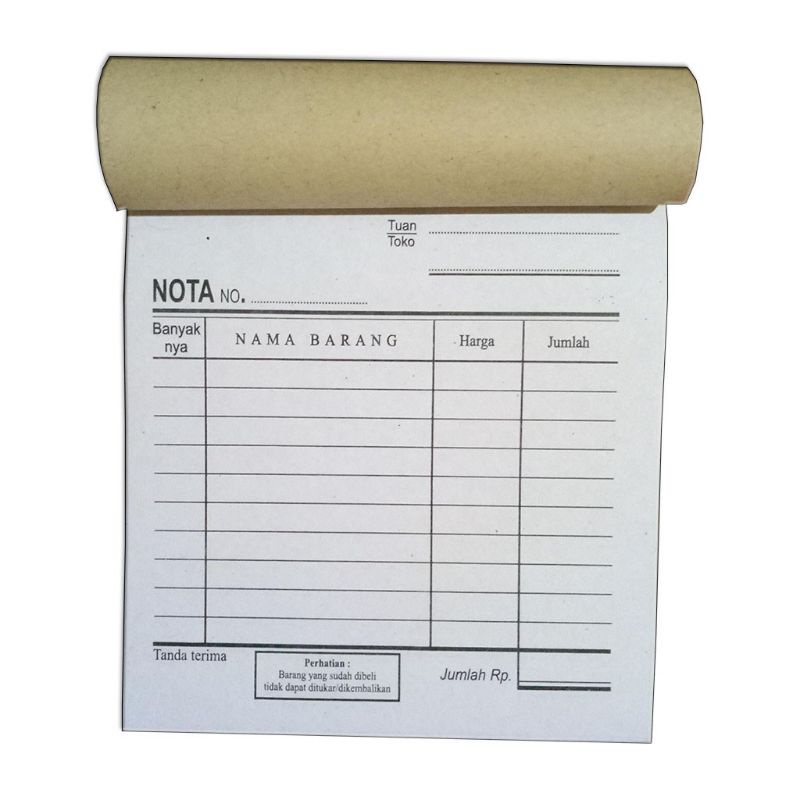 NOTA KONTAN 2 PLY KECIL BORNEO