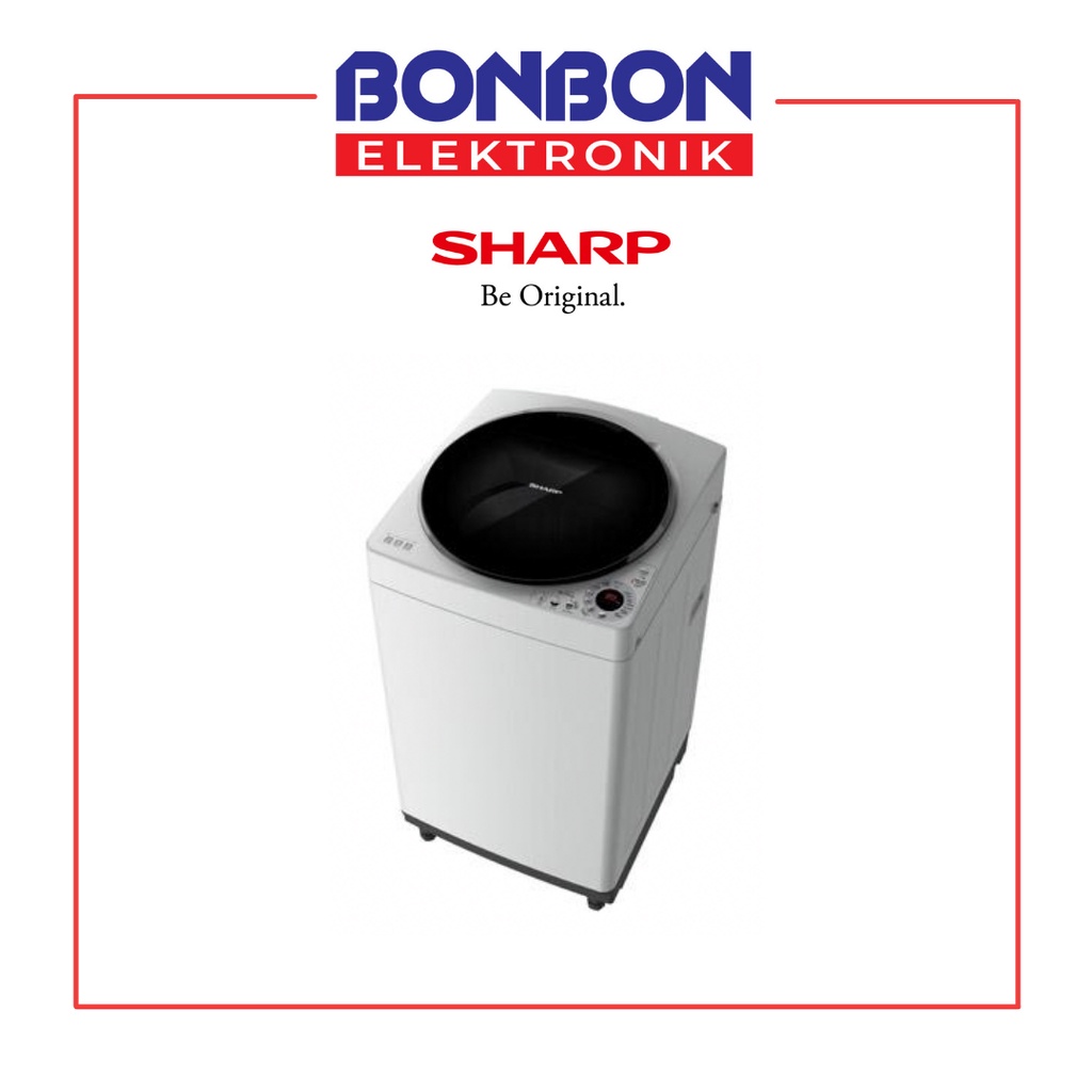 Sharp Mesin Cuci 1 Tabung 8KG ESM 809 TGG / ES M809T GG / ESM809T