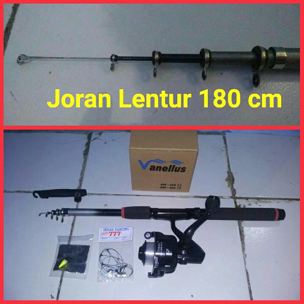 Set Pancing Murah Joran Lentur 180 cm