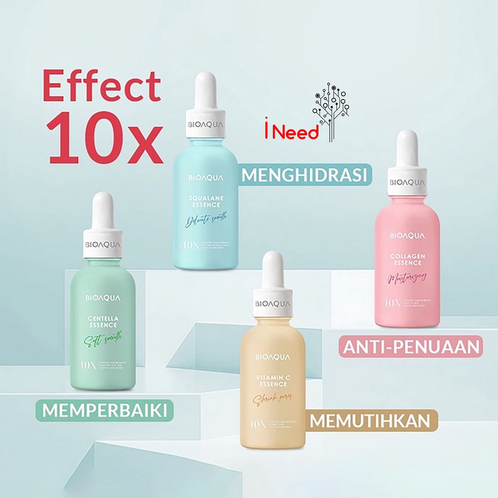 (INEED) BIOAQUA pemutih wajah essence oil face blemish serum centella ESSENCE whitening memutihkan brightening