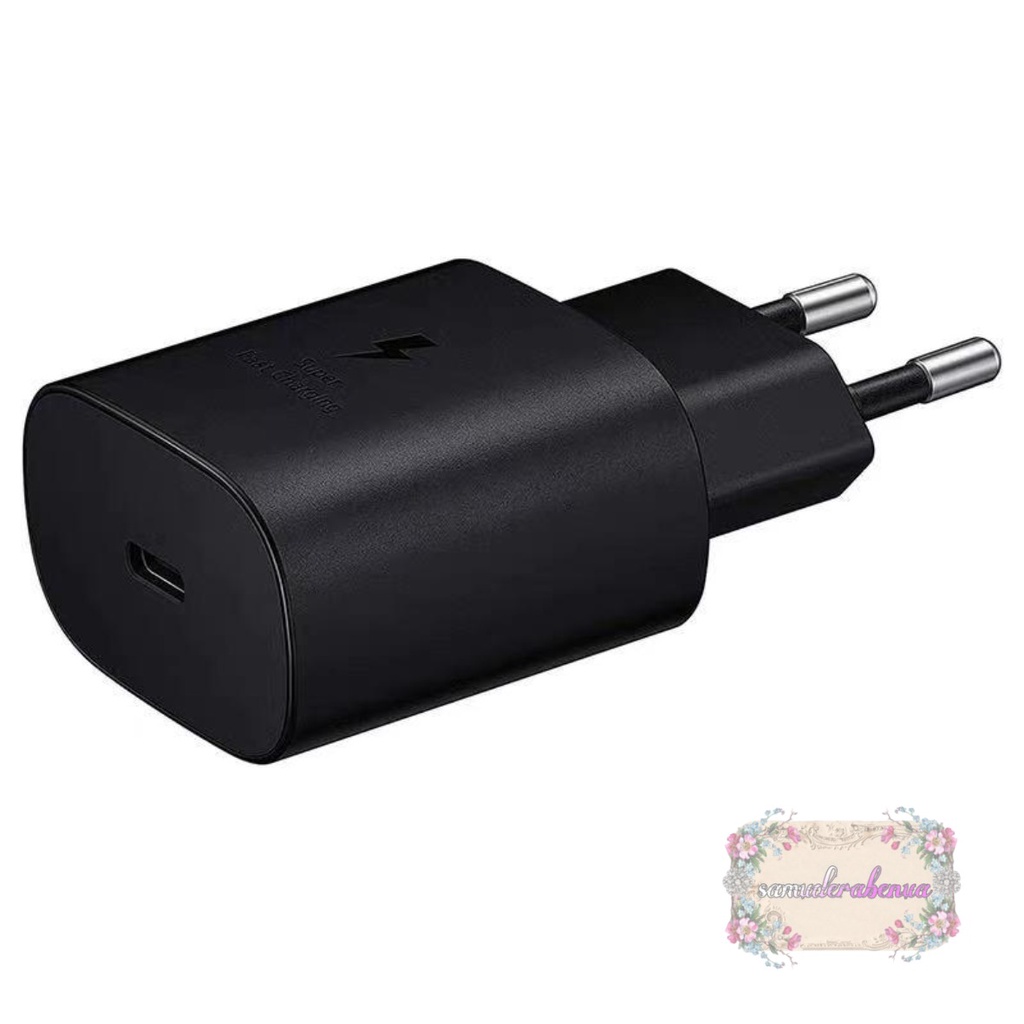 Batok adaptor Charger SAMSUNG 25 WAT NOTE 20 20+ 20 10 10+ ULTRA S21 s21+ s20 s20+ A80 ULTRA SUPER FAST CHARGING bergaransi 1bulan SB3439