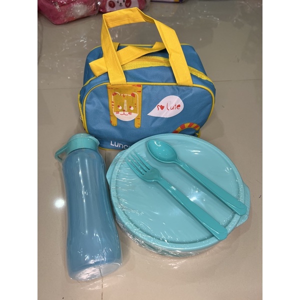 Kotak makan lunch bag set / Tas bekal / Kotak makan anak