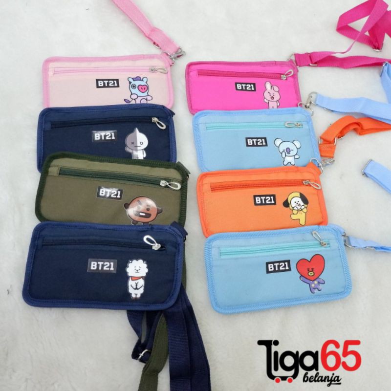 365 Dompet Gantung / Phone Wallet / Dompet Koin / Bt21 / Sling Phone Pouch / Gantungan HP 0150