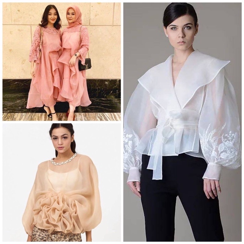 kain organza polos / organza premium / organza grade A