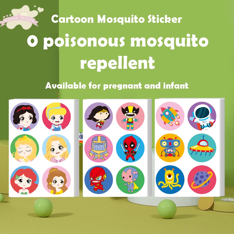 【Debora Mall】Stiker Nyamuk Untuk Bayi Mosquito Patch 60PCS/6PCS Combo Set Untuk Anak Laki-laki Dan Cewek-cewek 100% Natural