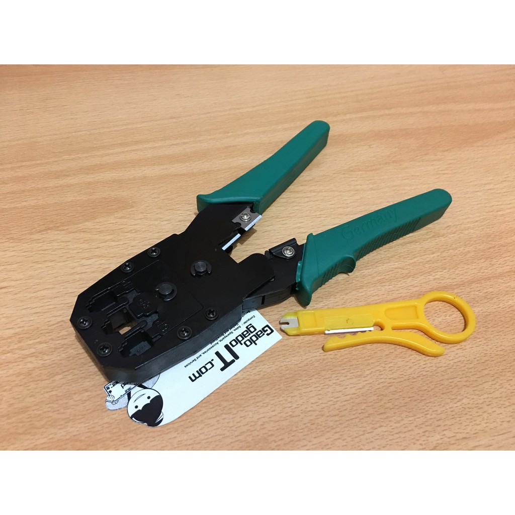 Crimping Tool Rj45 Rj11 Rj9 Tang Krimping Tools Cat5 3 In 1 Shopee Indonesia