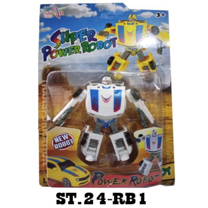 ( ST24 - RB1 ) Mainan Mini Robot Transformers Super Power Robot Bumblee Bee Mika ST24-RB1