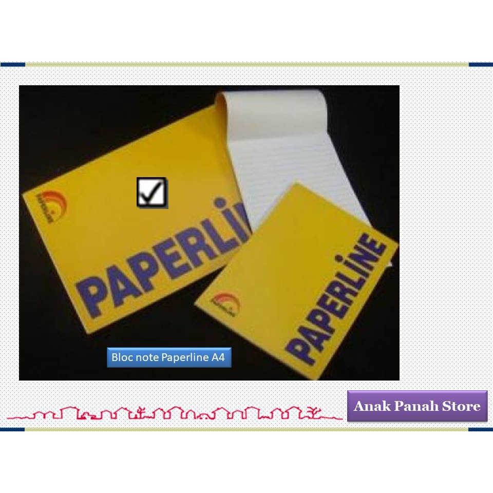 

Bloc Note Bergaris Ukuran A4 Merk Paperline (isi 5 buah)