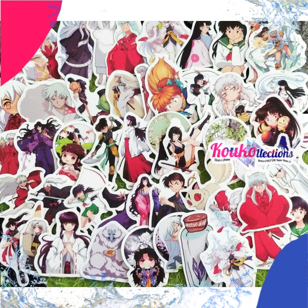 HARGA ISI 30 STIKER Inuyasha Kagome Seshomaru Kikyo Poster anime,kaos,kpop,naruto