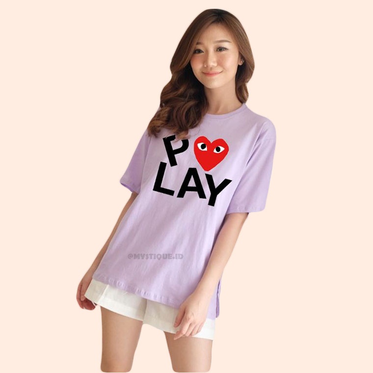 MYSTIQUE.ID - BAJU KAOS PLAYHEART AESTHETIC UNTUK KELUARGA DAN COUPLE