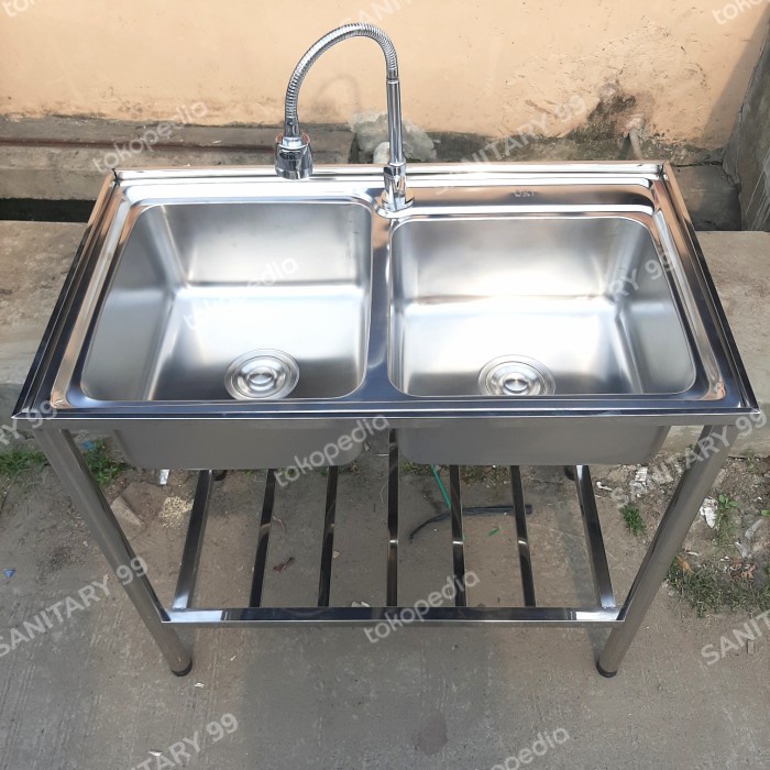 Wastafel - Bak Cuci Piring Portable/Bcp Portable 2 Lubang