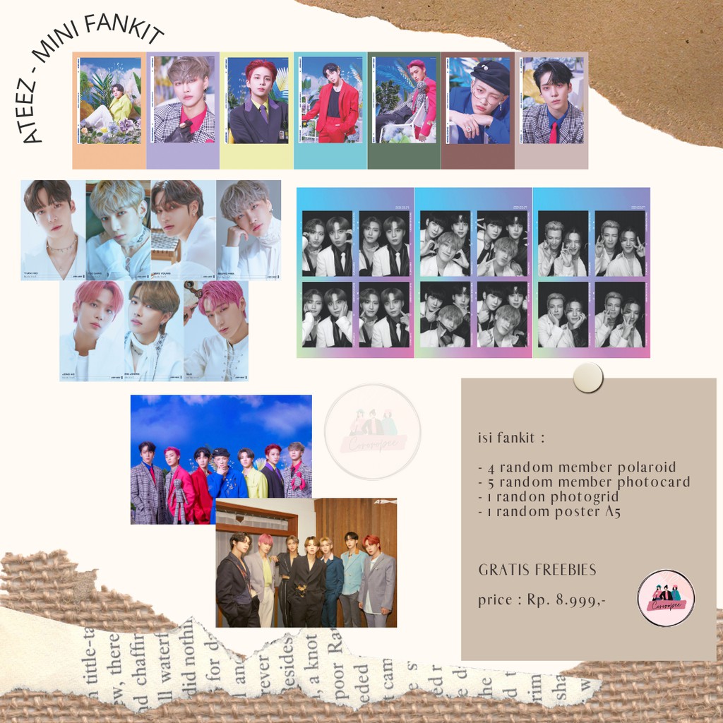 MINI FANKIT ATEEZ - MINI FANKIT KPOP