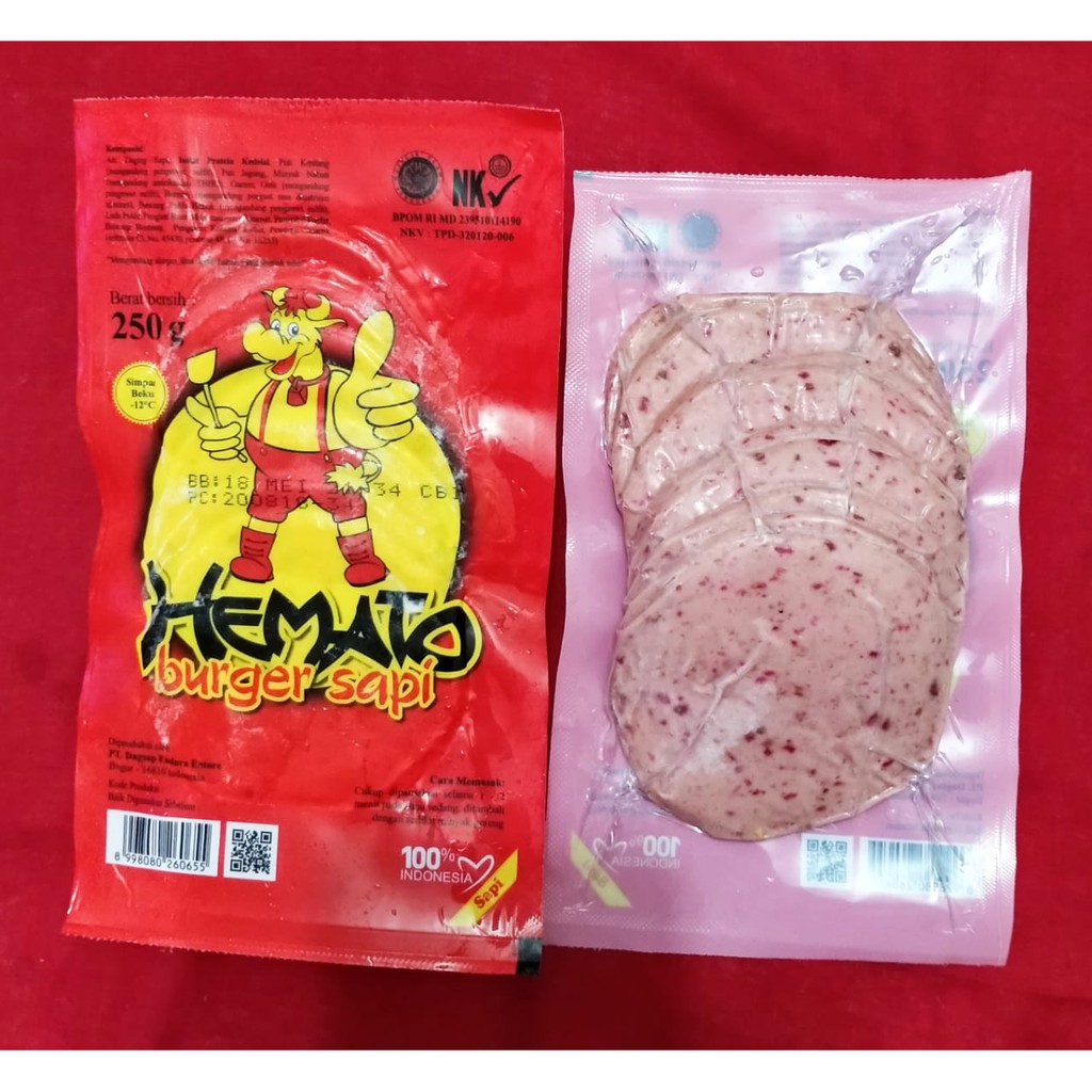 

Hemato Burger Sapi 250gr