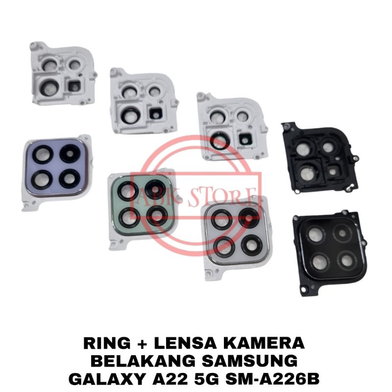 RING + LENSA CAMERA / KACA KAMERA BELAKANG SAMSUNG GALAXY A22 5G SM-A226B