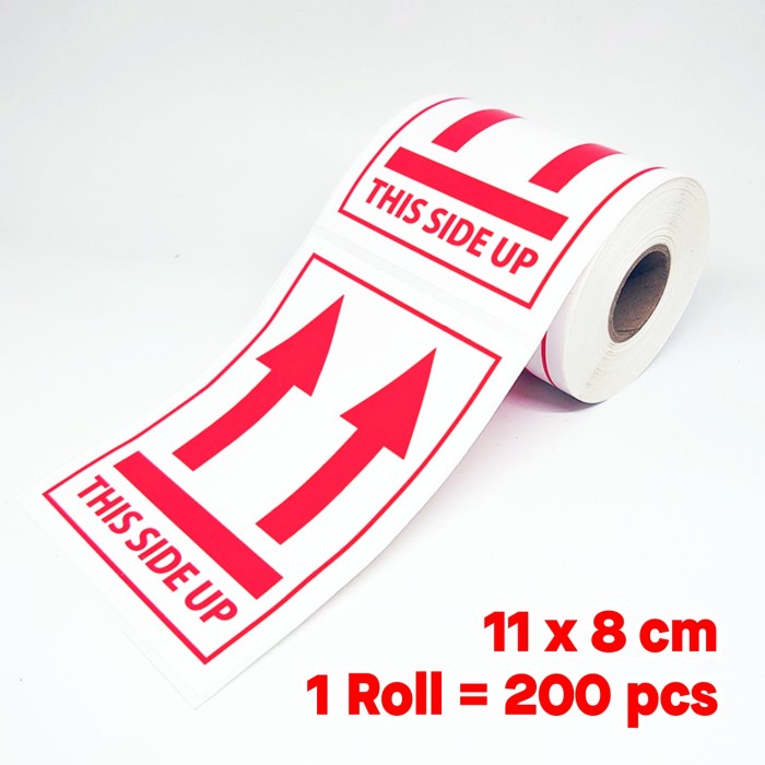 

Label Sticker Pengiriman Stiker This Side Up 11 x 8 cm (1 Roll/ 200 Sticker)