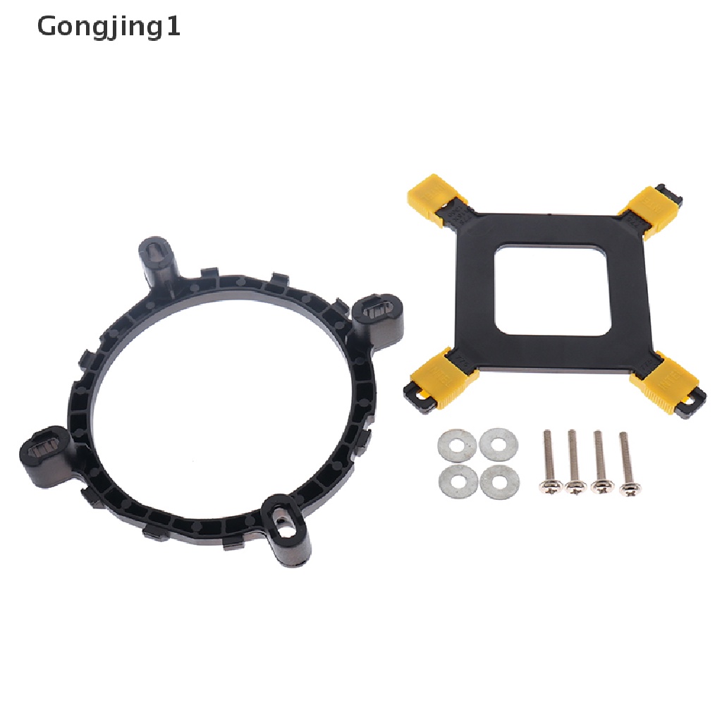 Gongjing1 Bracket Holder Kipas Pendingin CPU Untuk Intel 775 1150 1155 1156 1366