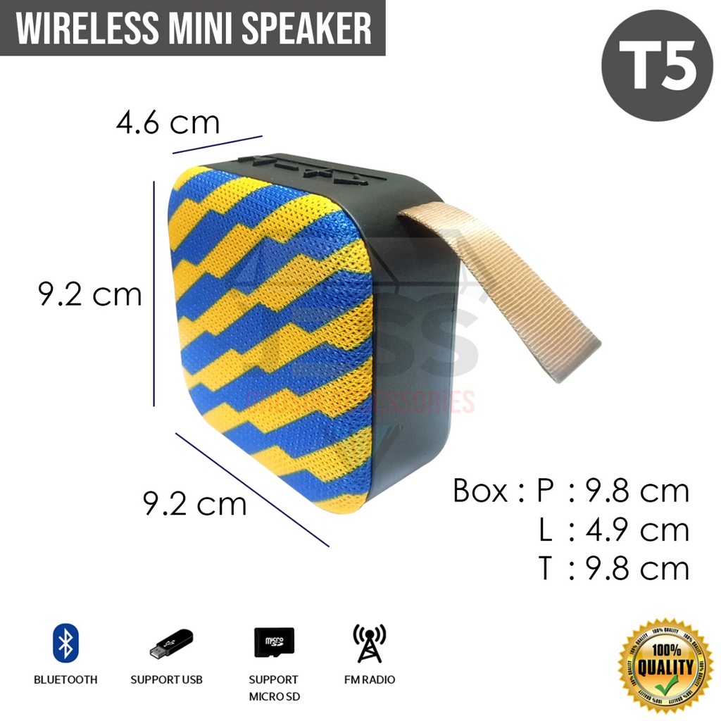 Speaker Speker Bluetooth Mini JBL T5 Wireless Music box