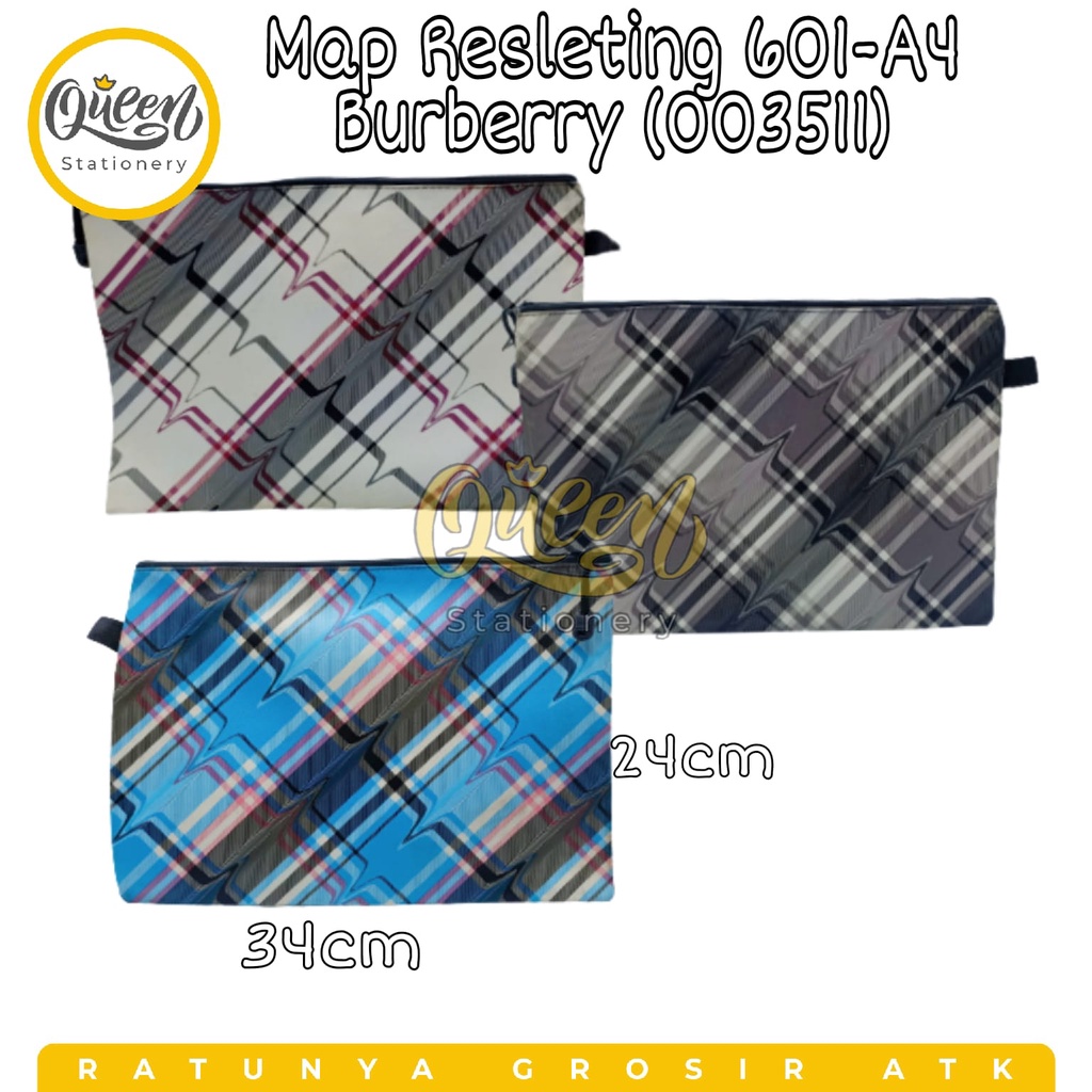 

1 PCS MAP RESLETING 601-A4 BURBERY (003511) / FILE ORGANIZER / TEMPAT ALAT TULIS