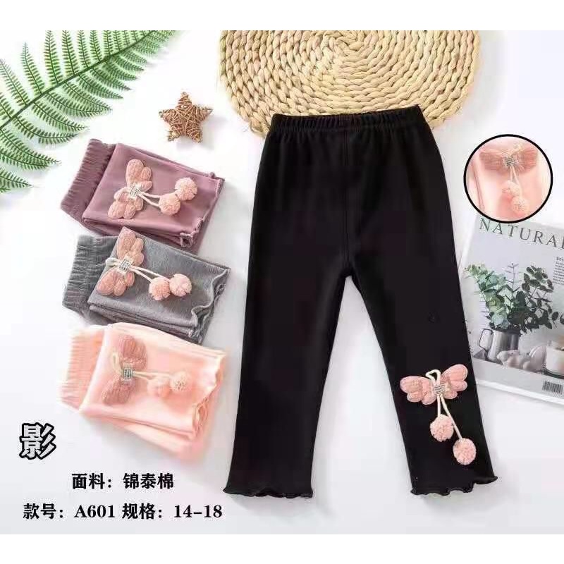 legging anak perempuan import usia 3-7tahun