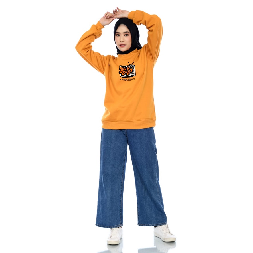 Sweater Wanita You're Sexy Fleece Gramasi 280-A246 Mustard