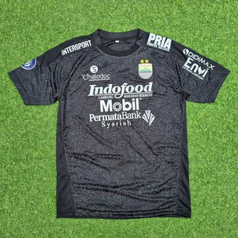 Jersey Persib hitam tanpa nameset