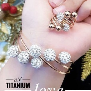 TiTanium set gelang cincin K62