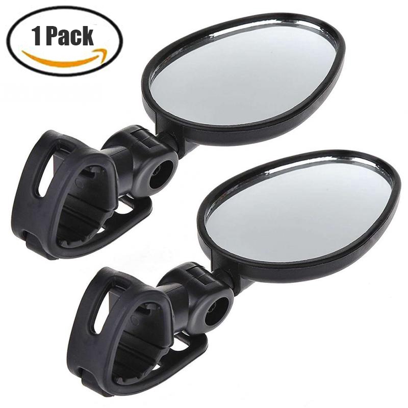 1pc Kaca Spion Wide Angle 360 Derajat Adjustable Untuk Stang Sepeda Gunung