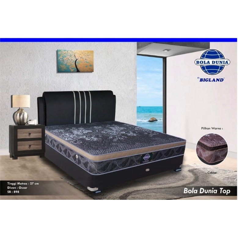 Springbed Bigland Bola Dunia Top 180 / 200 / 160 / 100 / 120